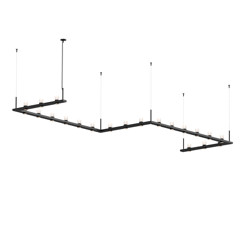 Sonneman 20QKZ46C LED Pendant, Satin Black