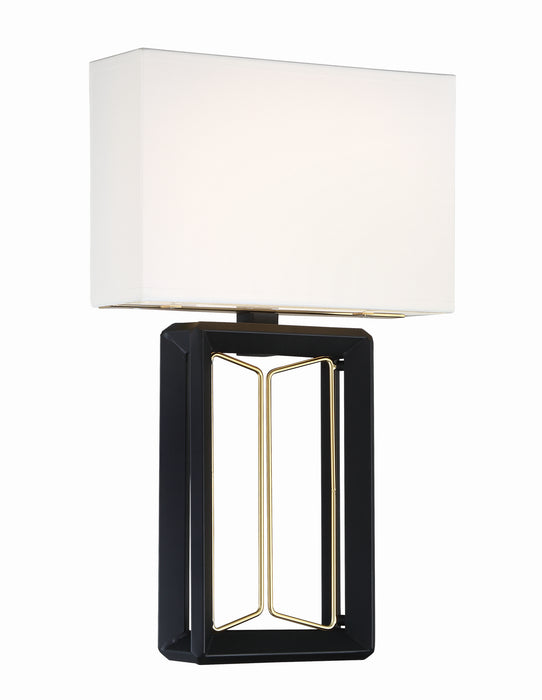 Metropolitan N7850-707-L LED Wall Sconce, Sand Coal With Honey Gold Acce