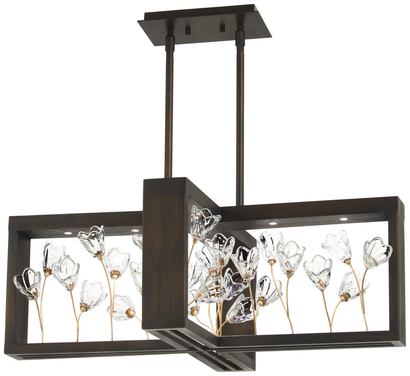 Metropolitan N7965-730-L LED Chandelier, Regal Bronze W/ Empire Gold