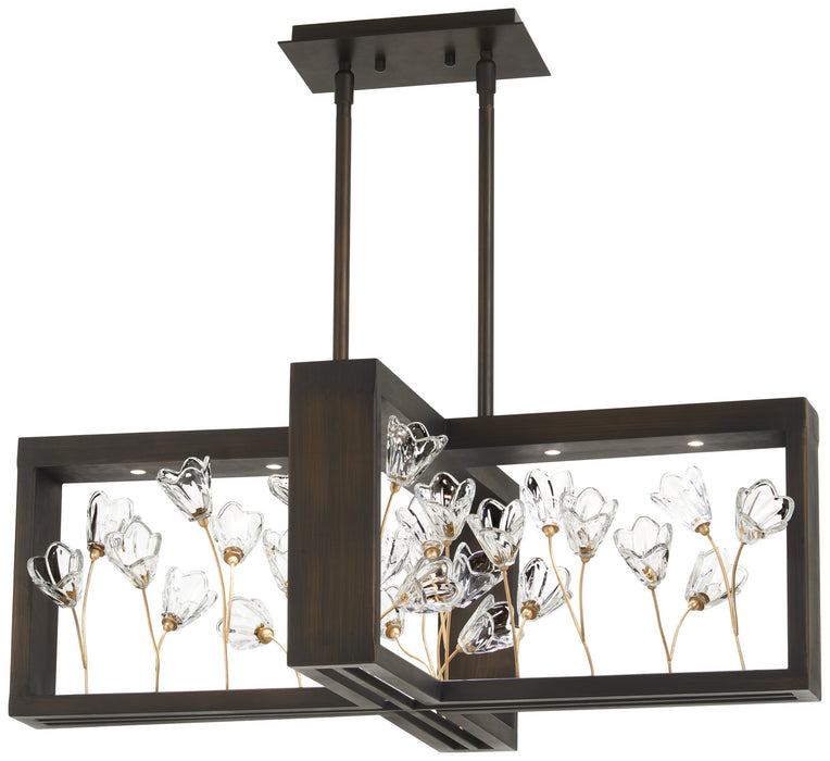 Metropolitan N7965-730-L LED Chandelier, Regal Bronze W/ Empire Gold
