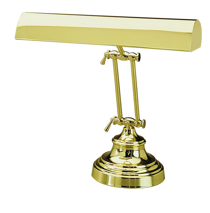 House of Troy P14-231-61 Two Light Piano/Desk Lamp, Polished Brass