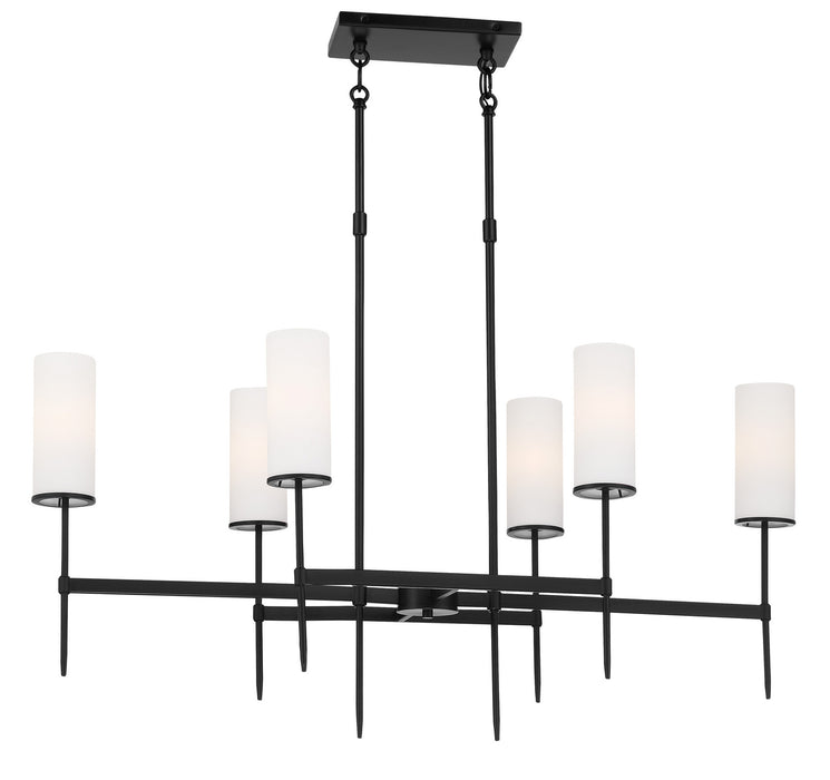 Minka-Lavery 3846-66A Six Light Island Pendant, Coal