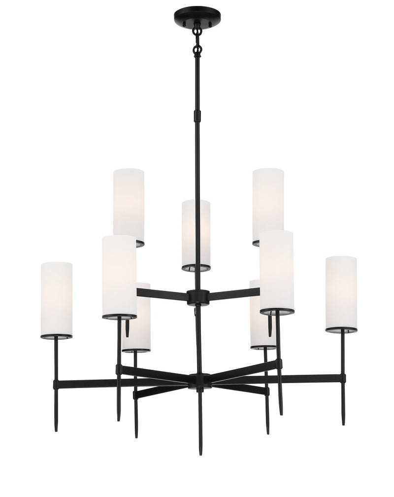 Minka-Lavery 3849-66A Nine Light Chandelier, Coal