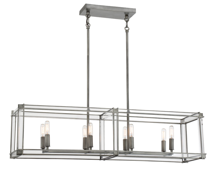Minka-Lavery 3858-756 Eight Light Island Pendant, Antique Nickel (Painted)
