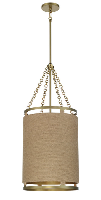Minka-Lavery 3864-695 Four Light Pendant, Soft Brass