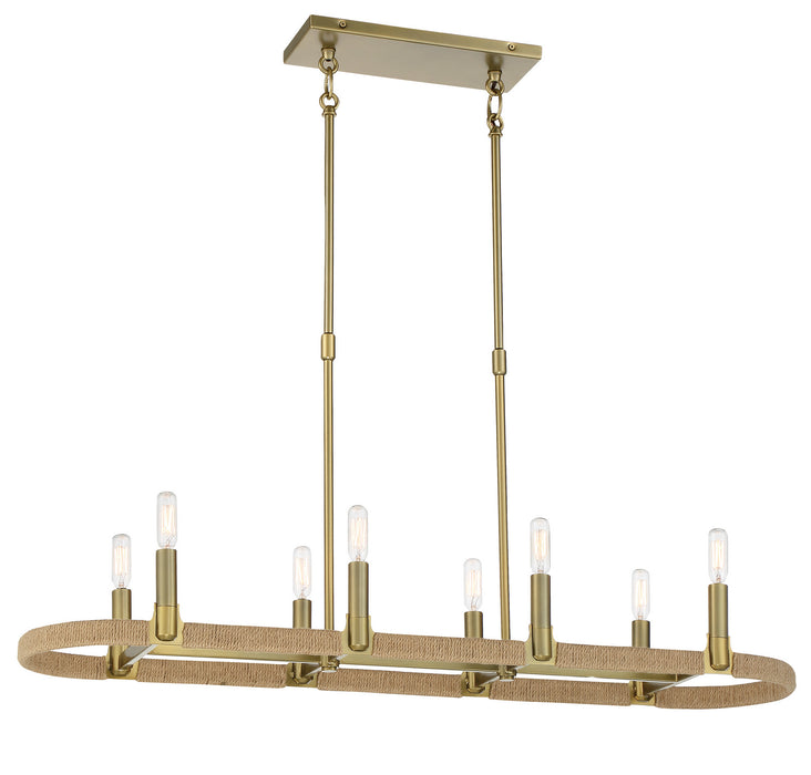 Minka-Lavery 3868-695 Eight Light Island Pendant, Soft Brass