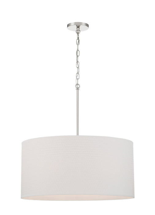 Minka-Lavery 3926-613 Six Light Pendant, Polished Nickel