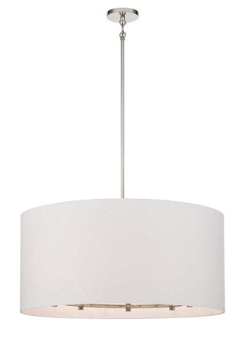Minka-Lavery 3928-613 Eight Light Pendant, Polished Nickel