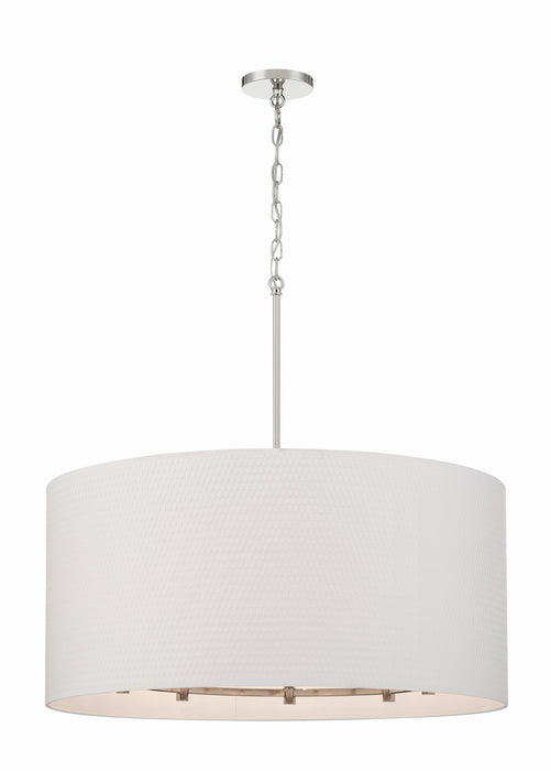 Minka-Lavery 3928-613 Eight Light Pendant, Polished Nickel