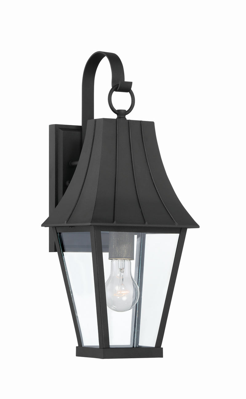 Minka-Lavery 72781-66G One Light Outdoor Wall Mount, Coal W/Gold