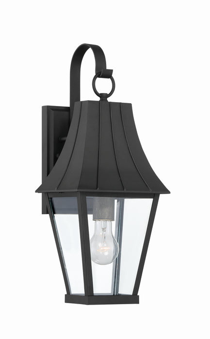 Minka-Lavery 72781-66G One Light Outdoor Wall Mount, Coal W/Gold