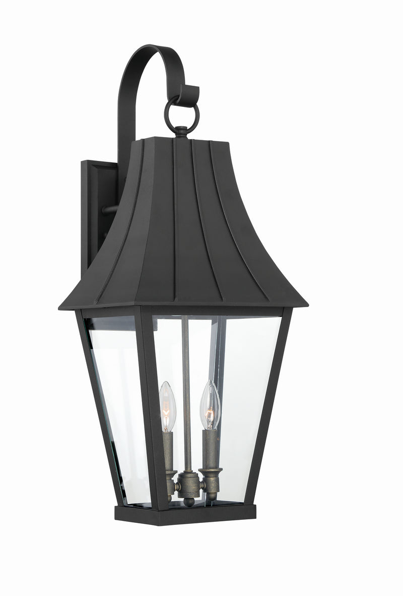 Minka-Lavery 72782-66G Two Light Outdoor Lantern, Coal W/Gold