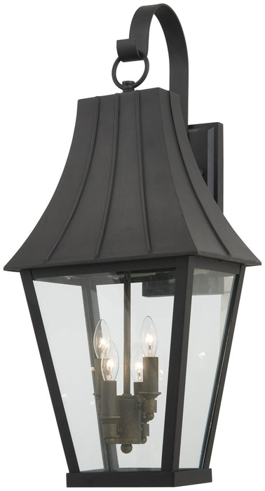 Minka-Lavery 72783-66G Four Light Outdoor Wall Mount, Coal W/Gold