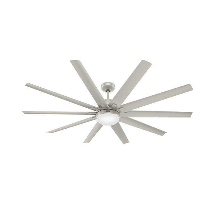 Hunter 50718 72" Ceiling Fan, Matte Nickel