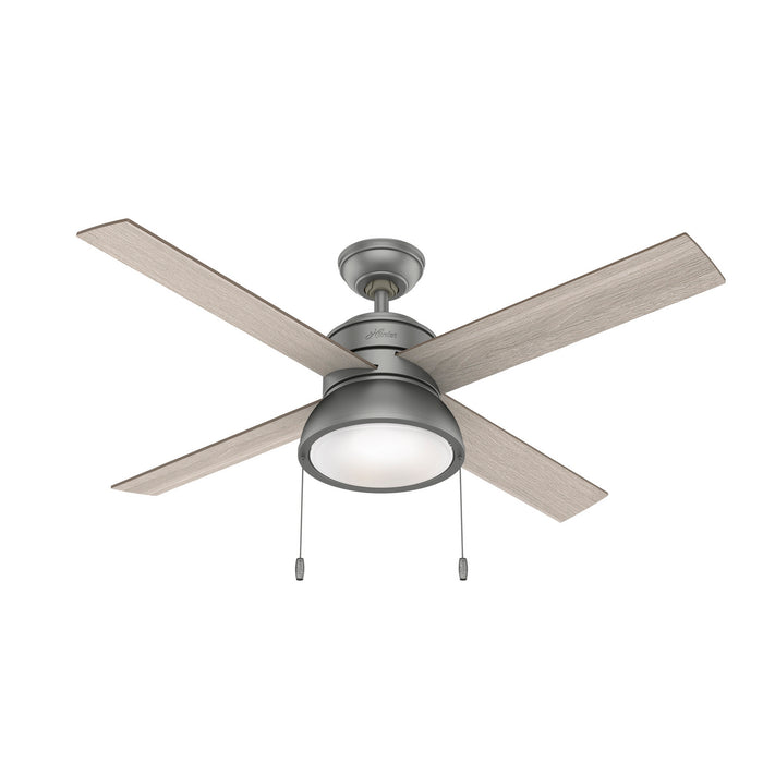 Hunter 51031 52" Ceiling Fan, Matte Silver