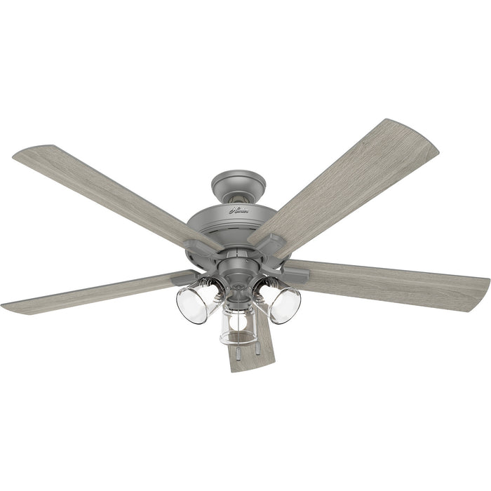 Hunter 51098 60" Ceiling Fan, Matte Silver