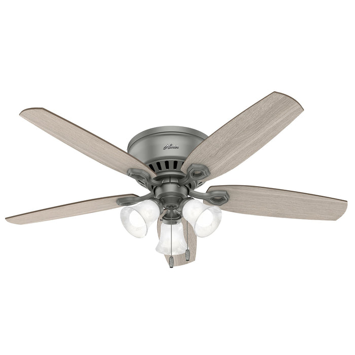 Hunter 51113 52" Ceiling Fan, Matte Silver