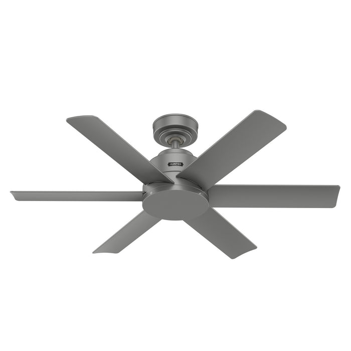 Hunter 51115 44" Ceiling Fan, Matte Silver