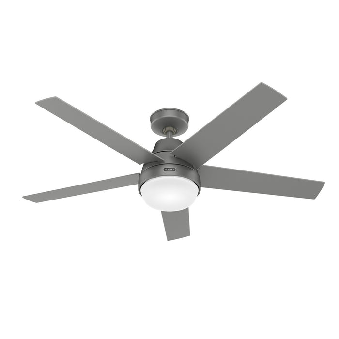 Hunter 51315 52" Ceiling Fan, Matte Silver
