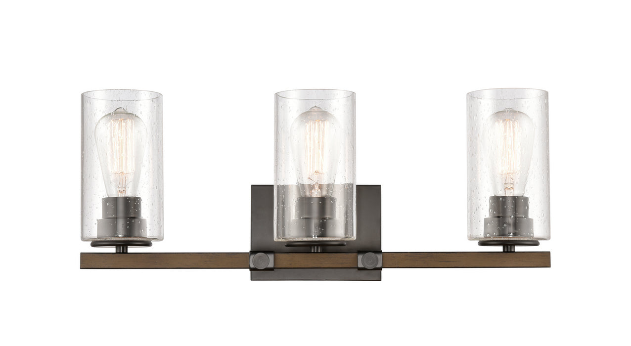 Innovations 445-3W-BK-SDY Three Light Bath Vanity, Matte Black