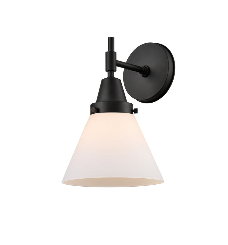 Innovations 447-1W-BK-G41 One Light Wall Sconce, Matte Black
