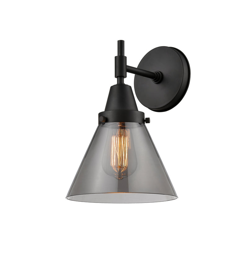 Innovations 447-1W-BK-G43 One Light Wall Sconce, Matte Black
