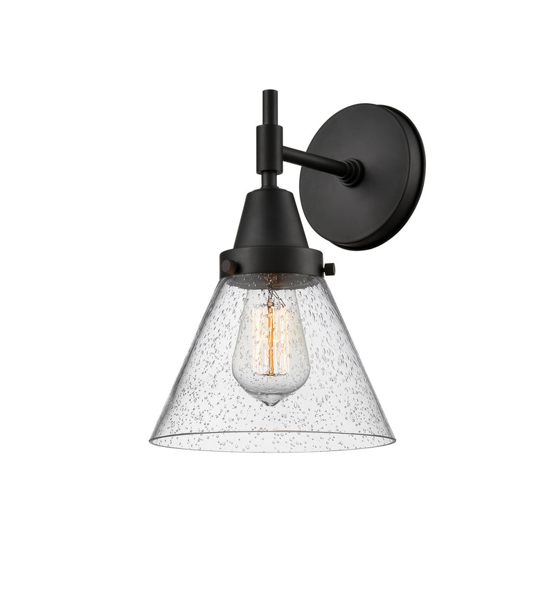 Innovations 447-1W-BK-G44 One Light Wall Sconce, Matte Black