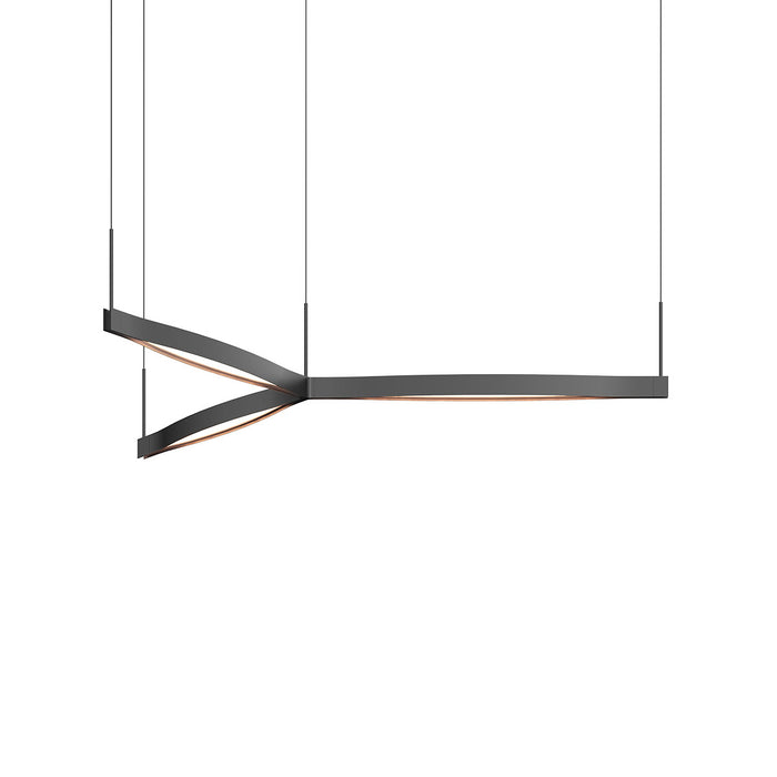 Sonneman 22QKCT01120PHA LED Pendant, Satin Black