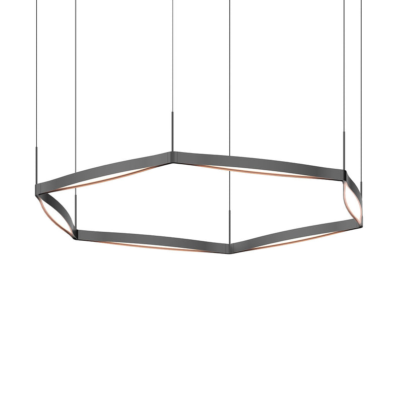 Sonneman 22QKRR01120PHA LED Pendant, Satin Black