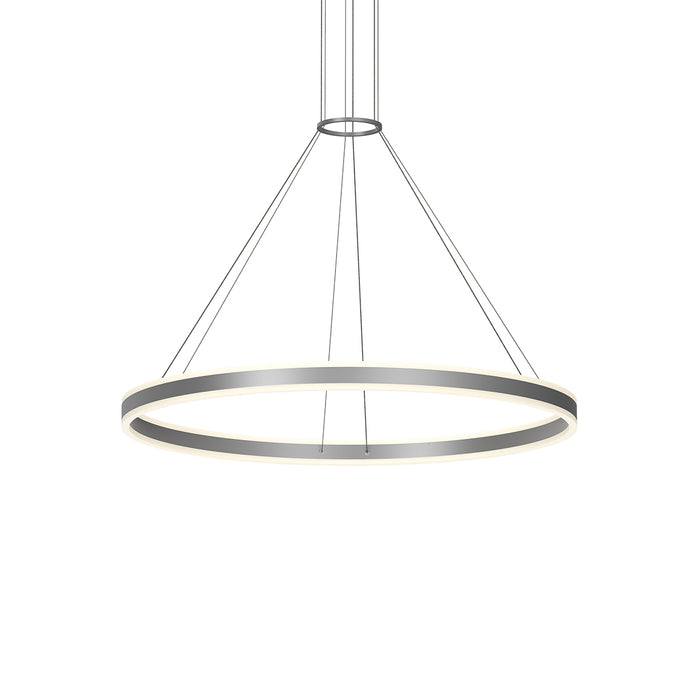 Sonneman 2307.16 LED Pendant, Bright Satin Aluminum