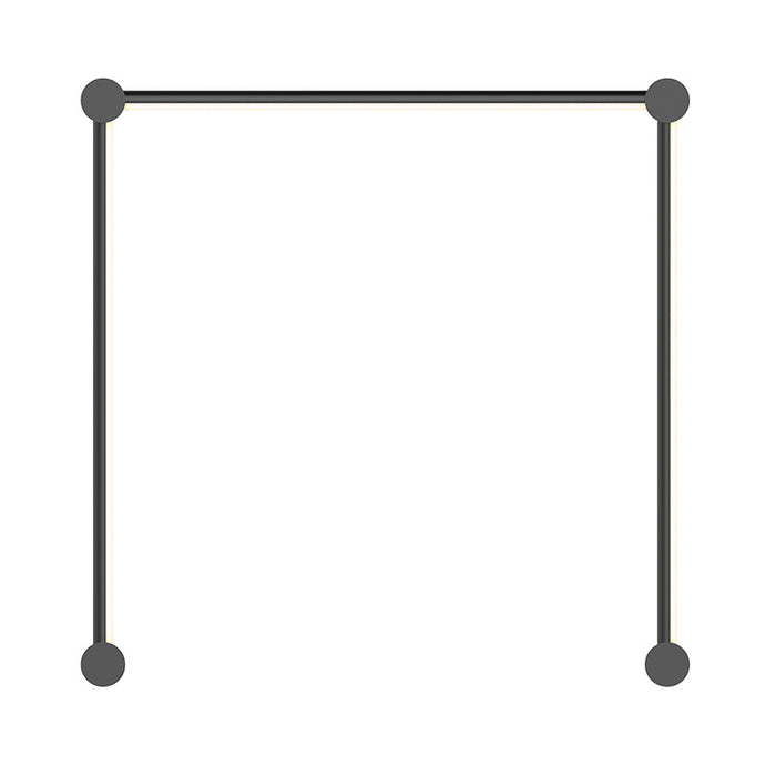 Sonneman 23QSKN122R120PHA LED Wall Bar, Satin Black