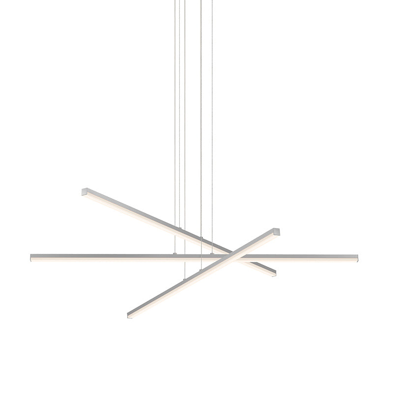 Sonneman 2763.16 LED Pendant, Bright Satin Aluminum