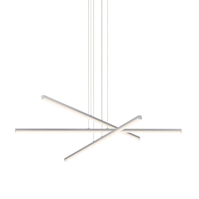 Sonneman 2763.16 LED Pendant, Bright Satin Aluminum