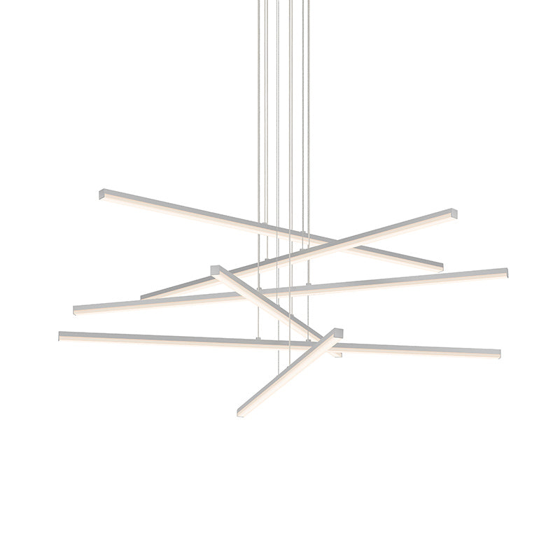 Sonneman 2766.16 LED Pendant, Bright Satin Aluminum