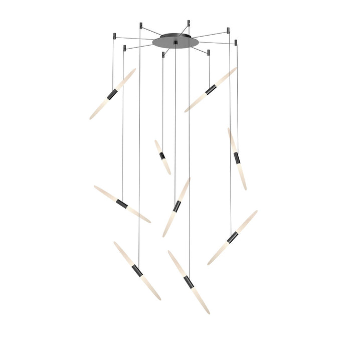 Sonneman 2893.25 LED Pendant, Satin Black