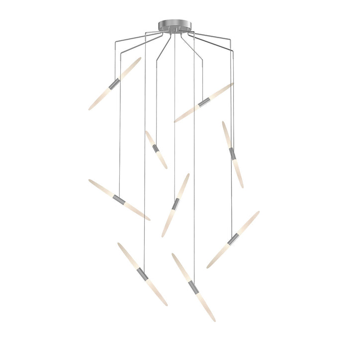 Sonneman 2894.16 LED Pendant, Bright Satin Aluminum