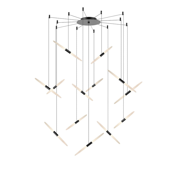 Sonneman 2895.25 LED Pendant, Satin Black