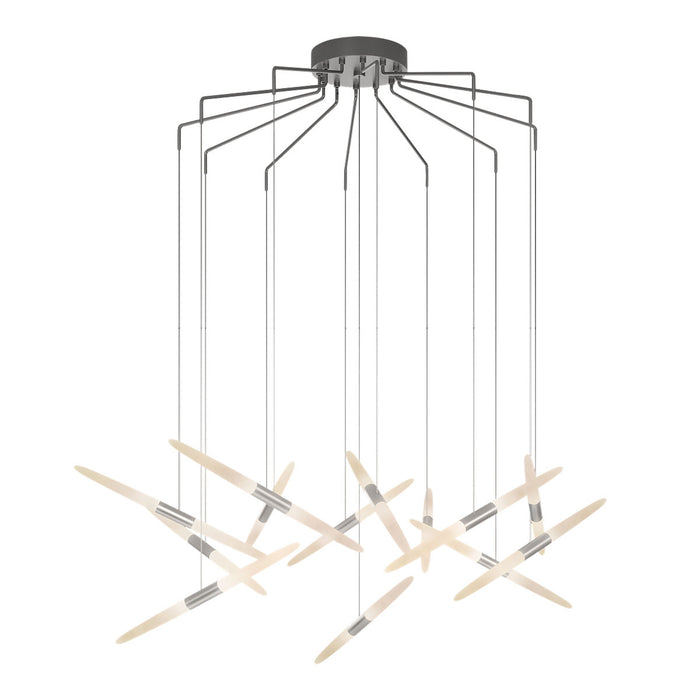 Sonneman 2896.16 LED Pendant, Bright Satin Aluminum