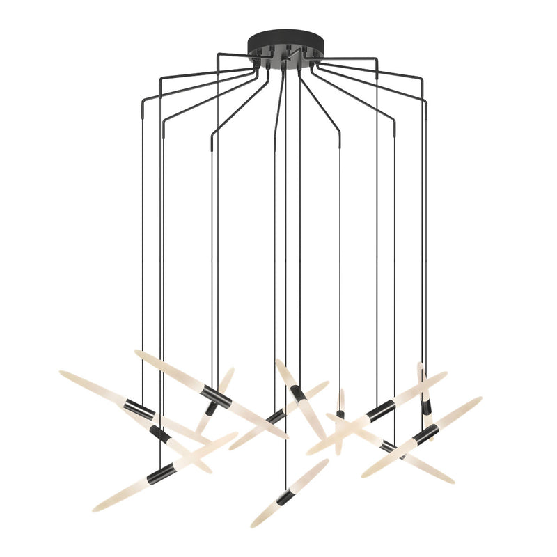 Sonneman 2896.25 LED Pendant, Satin Black