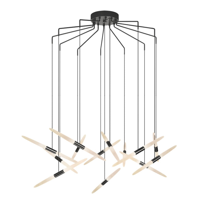 Sonneman 2896.25 LED Pendant, Satin Black