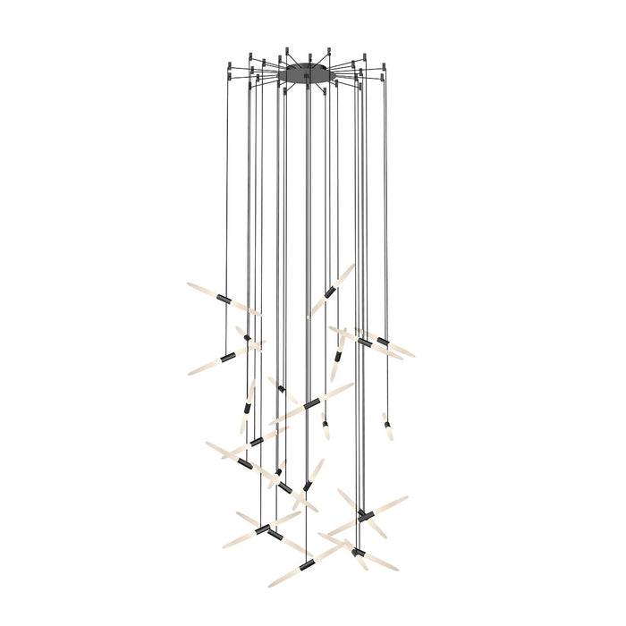 Sonneman 2897.25 LED Pendant, Satin Black
