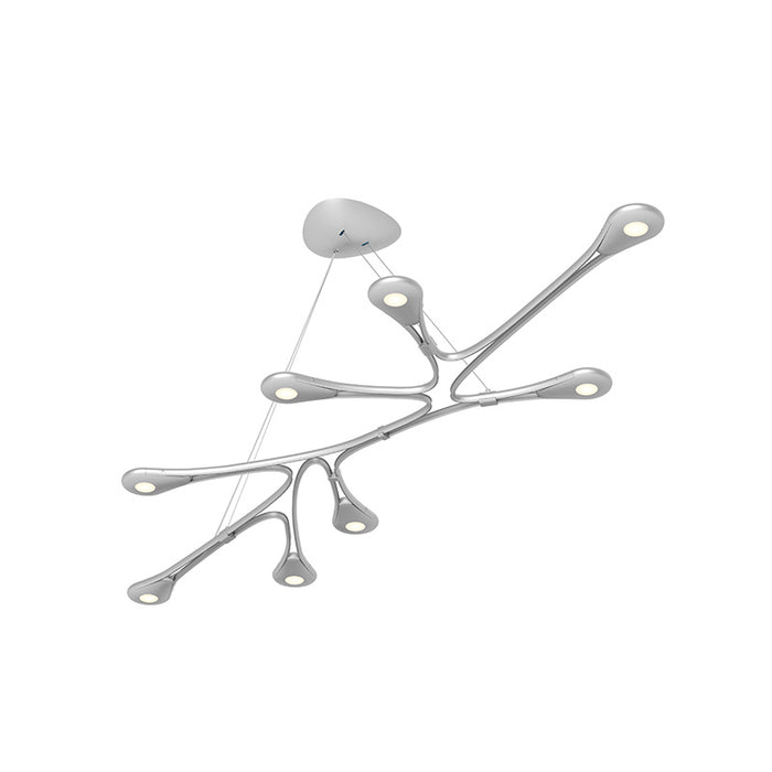 Sonneman 3272.16 LED Pendant, Bright Satin Aluminum
