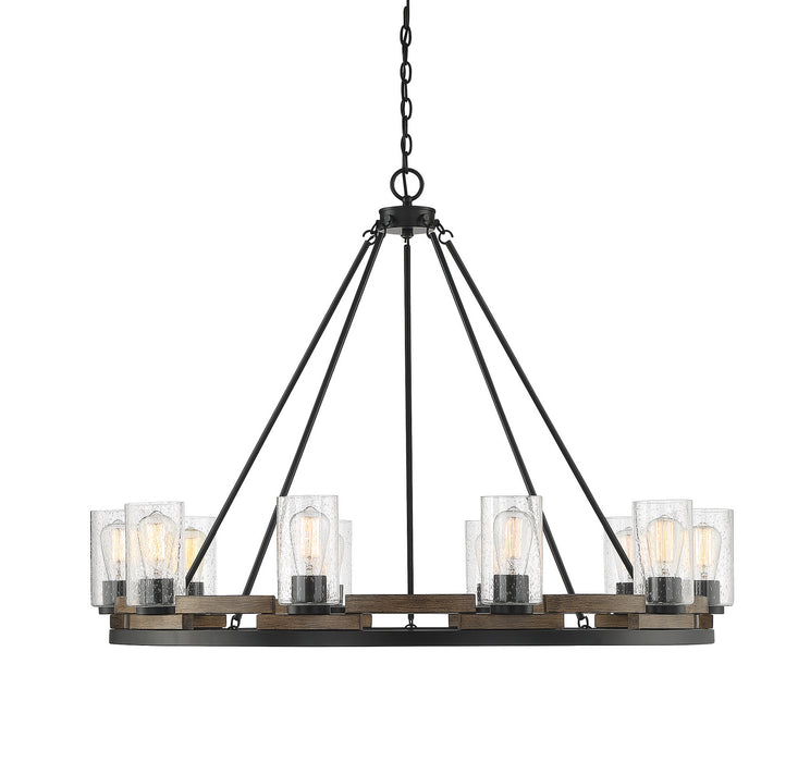 Lighting One E V6-L1-7602-10-185 Ten Light Chandelier, Lodge