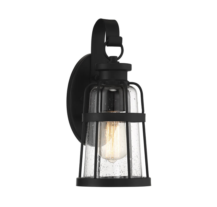 Lighting One E V6-L5-2940-BK One Light Outdoor Wall Lantern, Matte Black