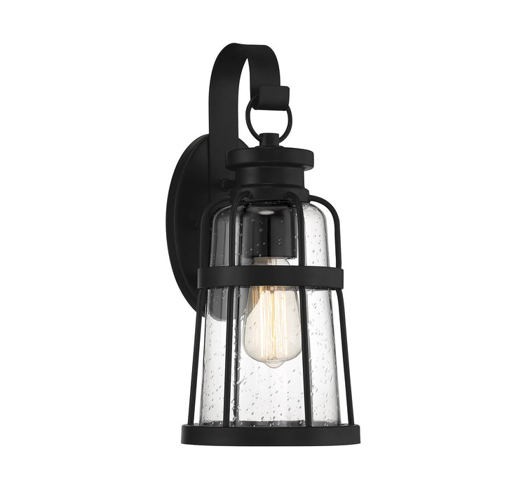 Lighting One E V6-L5-2941-BK One Light Outdoor Wall Lantern, Matte Black