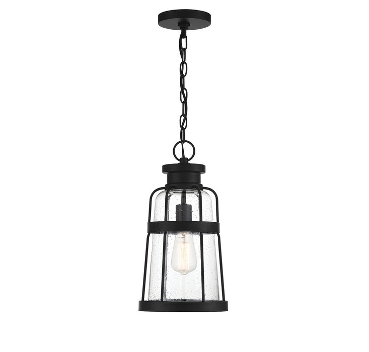 Lighting One E V6-L5-2943-BK One Light Outdoor Hanging Lantern, Matte Black