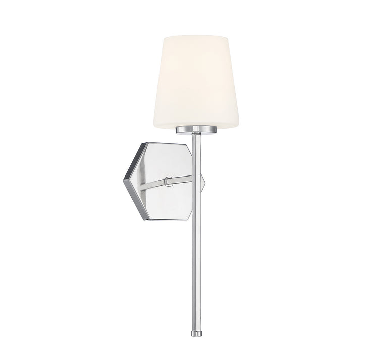 Lighting One E V6-L9-2222-1-109 One Light Wall Sconce, Polished Nickel