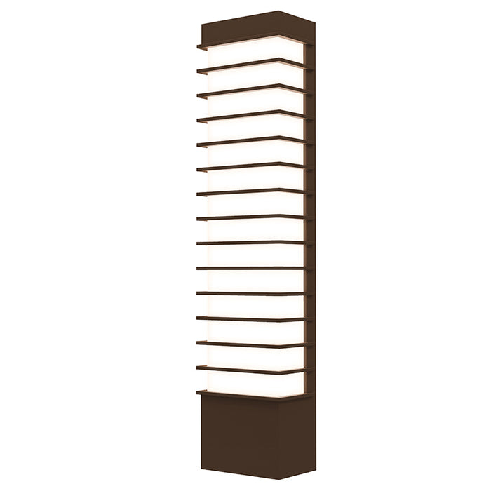 Sonneman 7411.72-WL LED Wall Sconce, Textured Bronze