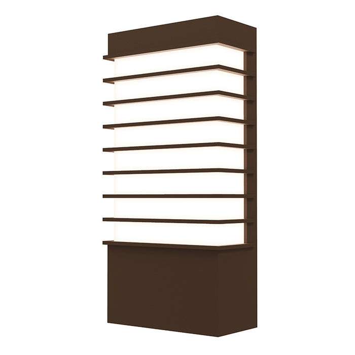 Sonneman 7412.72-WL LED Wall Sconce, Textured Bronze