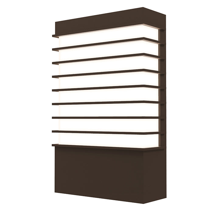 Sonneman 7414.72-WL LED Wall Sconce, Textured Bronze